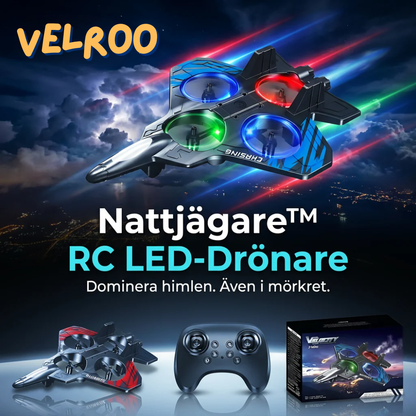 AeroLjus™ RC LED-drönare – lys upp natten med full kontroll