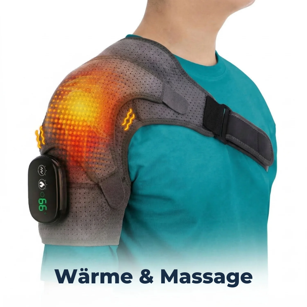 ThermaRelief™ Axelmassage – lindring och värme med ett enda knapptryck