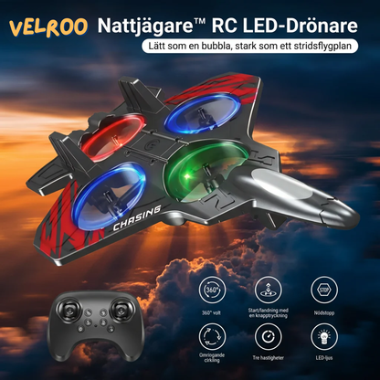 AeroLjus™ RC LED-drönare – lys upp natten med full kontroll