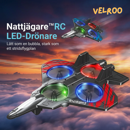 AeroLjus™ RC LED-drönare – lys upp natten med full kontroll