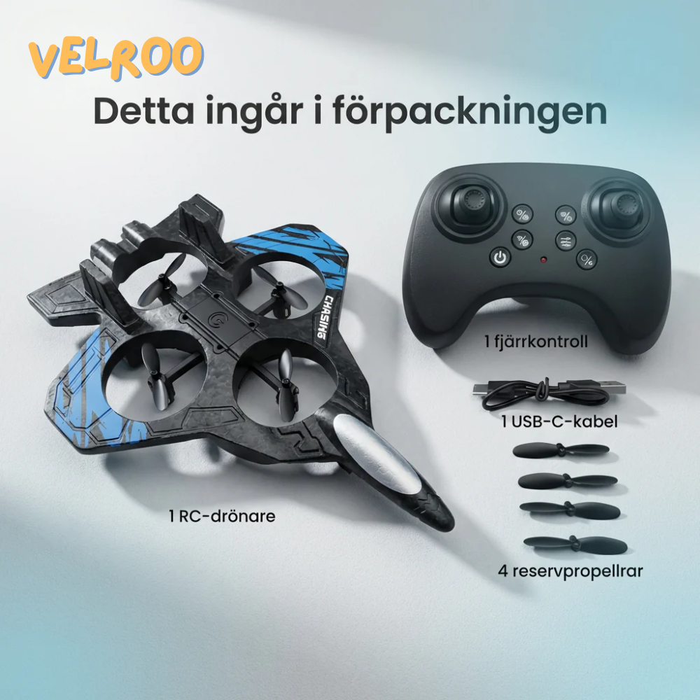 AeroLjus™ RC LED-drönare – lys upp natten med full kontroll