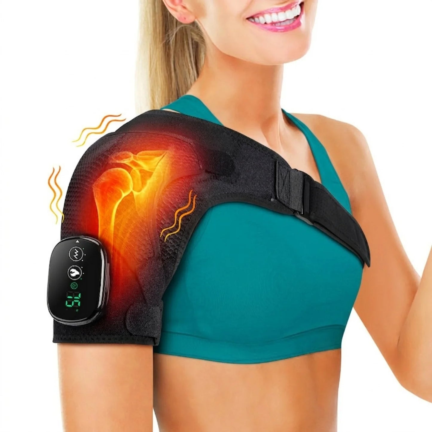 ThermaRelief™ Axelmassage – lindring och värme med ett enda knapptryck