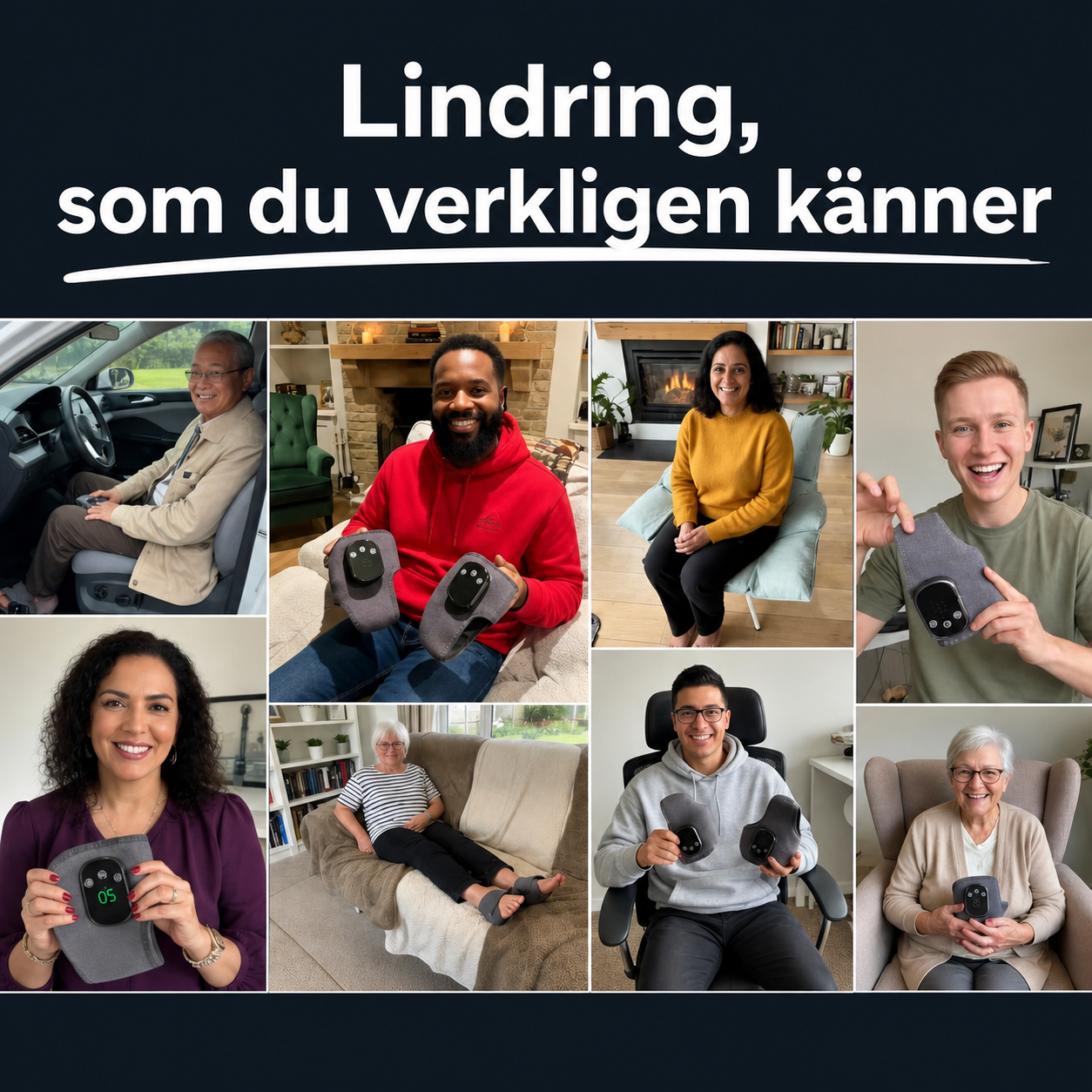 SmärtfriPro Fotterapi™ - Snabb lindring, bättre blodcirkulation, komfort