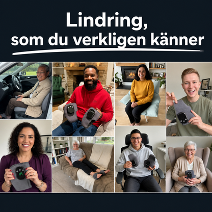 SmärtfriPro Fotterapi™ - Snabb lindring, bättre blodcirkulation, komfort