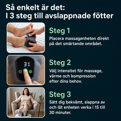 SmärtfriPro Fotterapi™ - Snabb lindring, bättre blodcirkulation, komfort