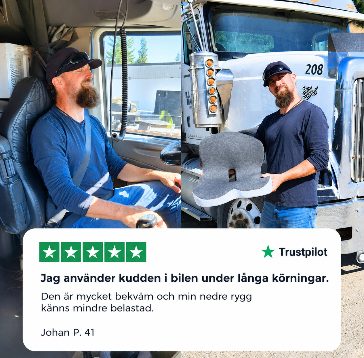 SittRo™ – Ergonomiskt stöd för rygg och svanskota