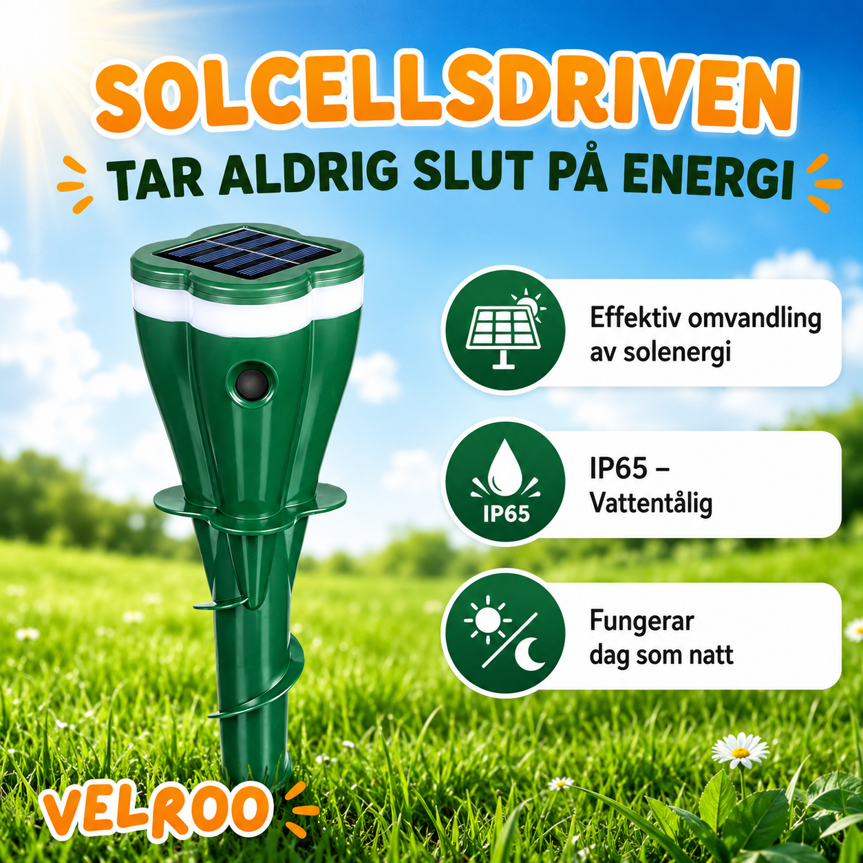 SolaGuard™ - Soldrivet skydd mot mullvadar och skadedjur