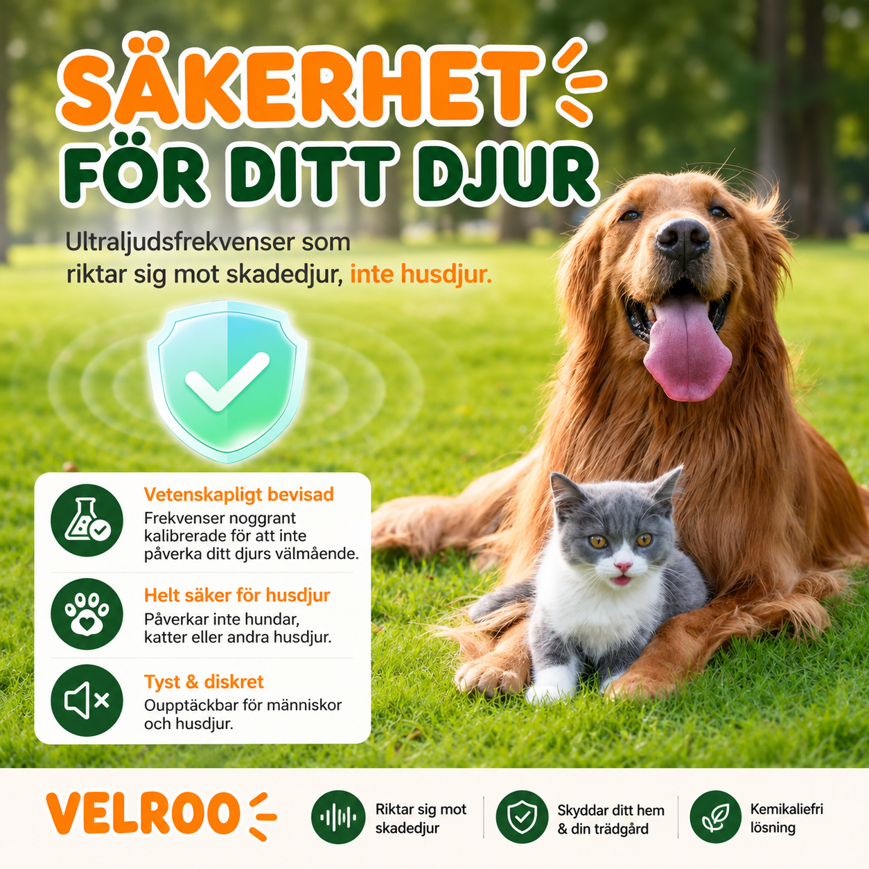 SolaGuard™ - Soldrivet skydd mot mullvadar och skadedjur