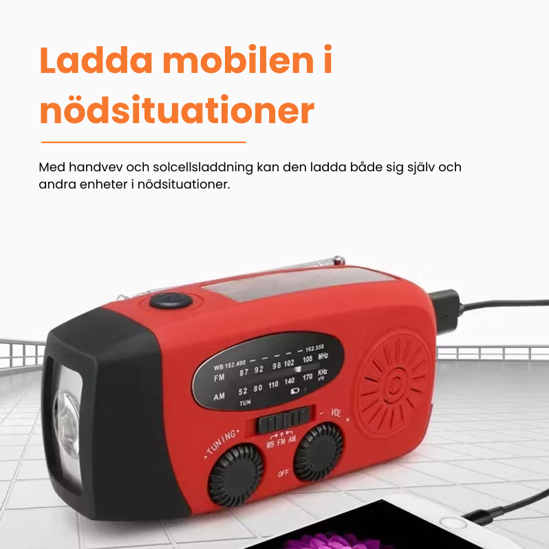 Krisradio™ Pålitlig kraft i nödsituationer