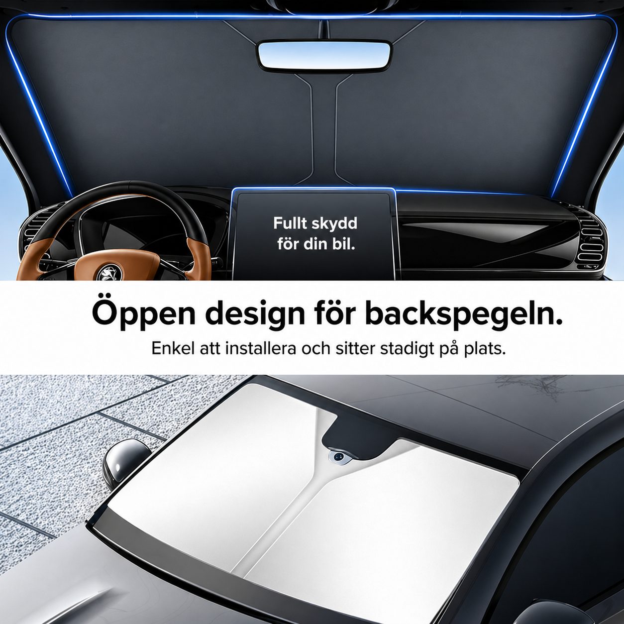SolSkärm Pro™ ⎸ Maximalt solskydd för bilen