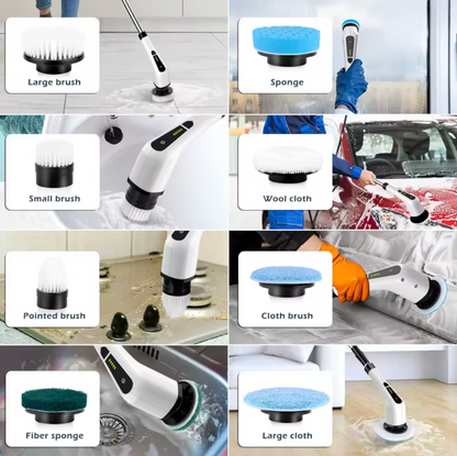 SkurMax™ – 9-i-1 Elektrisk Rengöringsborste