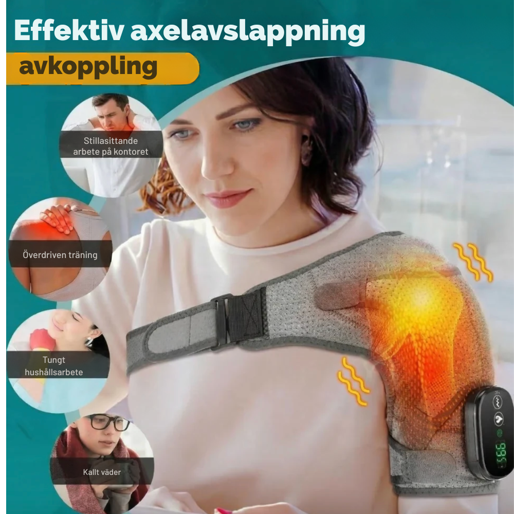 ThermaRelief™ Axelmassage – lindring och värme med ett enda knapptryck