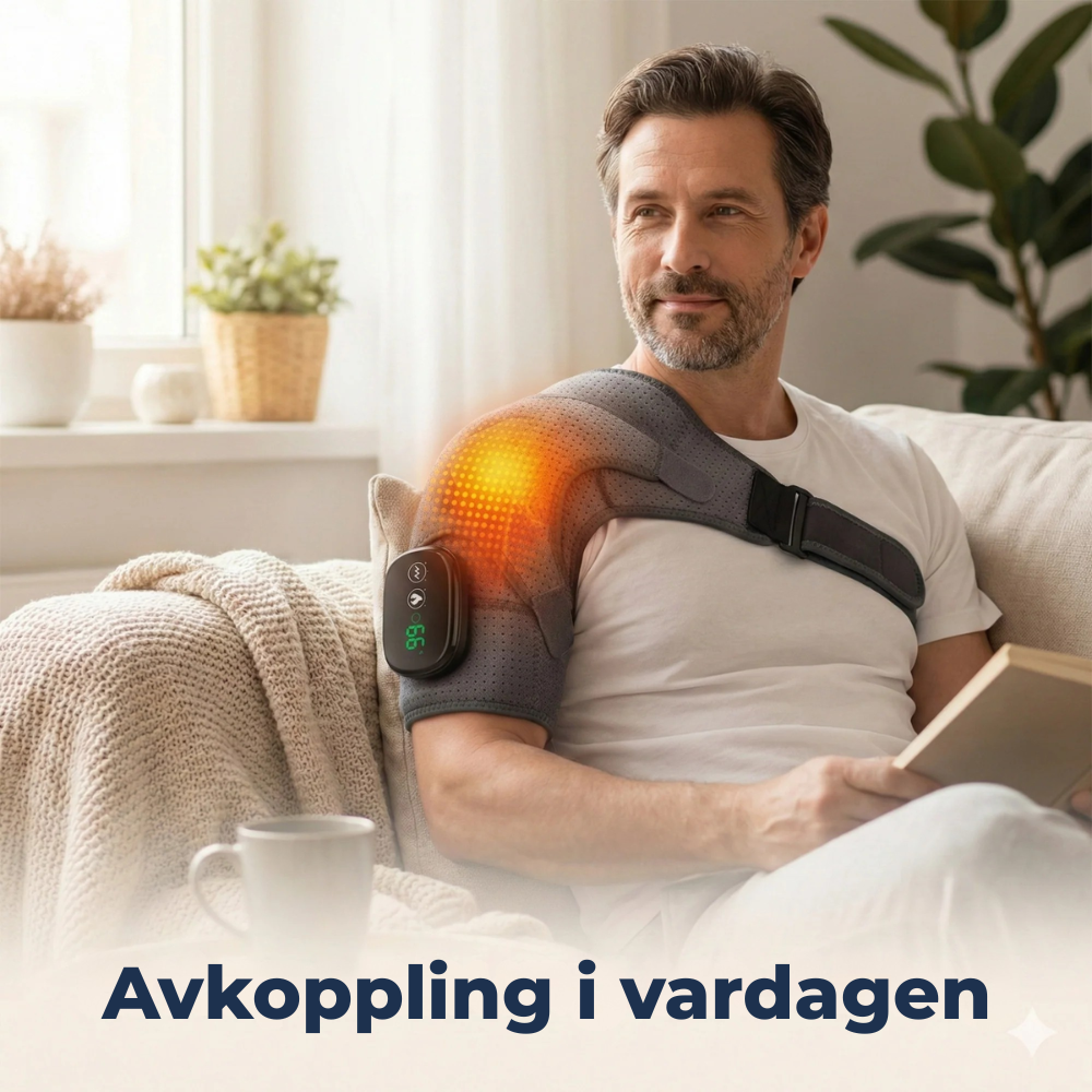 ThermaRelief™ Axelmassage – lindring och värme med ett enda knapptryck