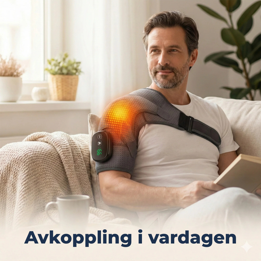 ThermaRelief™ Axelmassage – lindring och värme med ett enda knapptryck