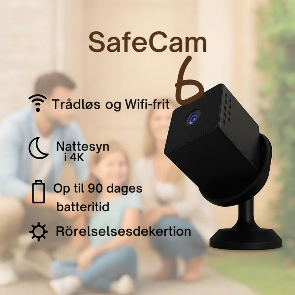 SafeCam Pro™ | Skydd som aldrig sviker – utan el eller wifi